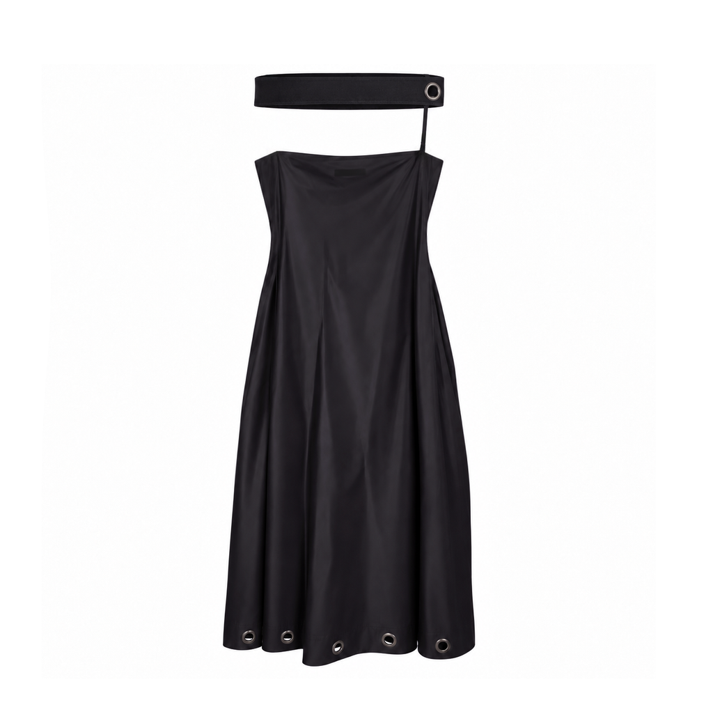 JEAN PAUL GAULTIER MAXI SKIRT WITH GROMMET DETAILS - SIZE 8