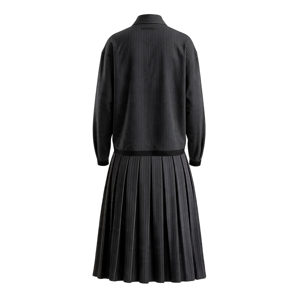 JEAN PAUL GAULTIER STRIPED JACKET WITH MATCHING SKIRT - SIZE 10/8