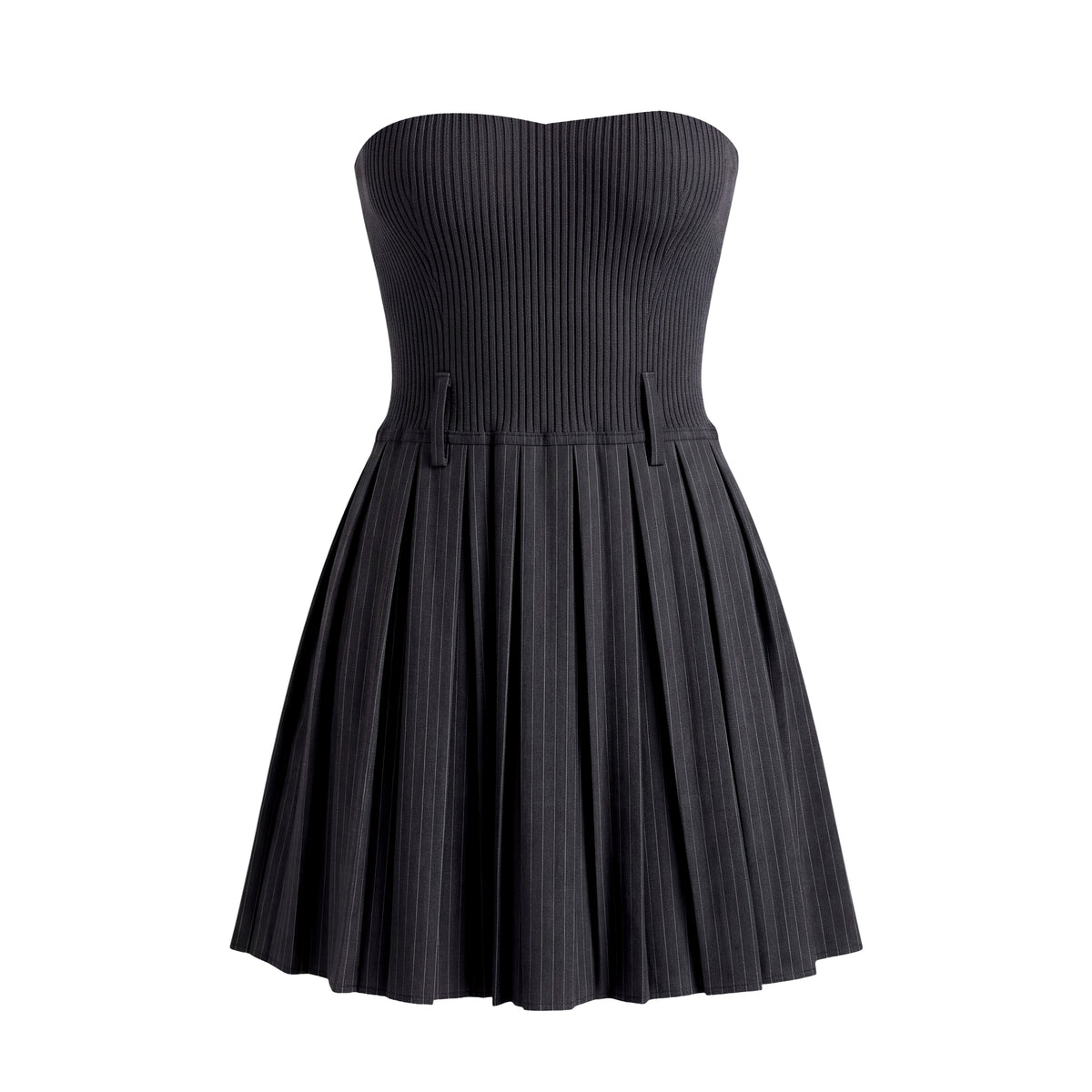 JEAN PAUL GAULTIER STRIPED JACKET WITH MATCHING SKIRT - SIZE 10/8