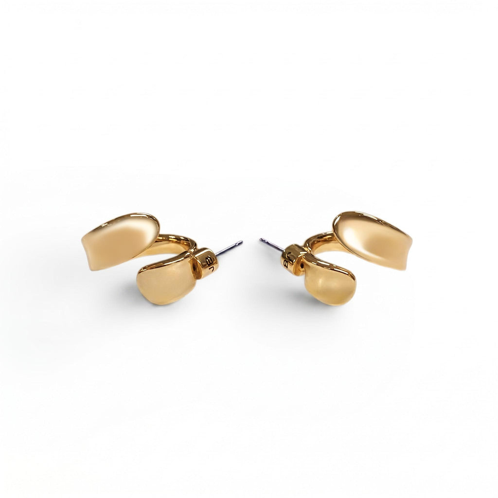 JENNY BIRD GOLD ABSTRACT HOOP EARRINGS