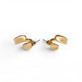 JENNY BIRD GOLD ABSTRACT HOOP EARRINGS