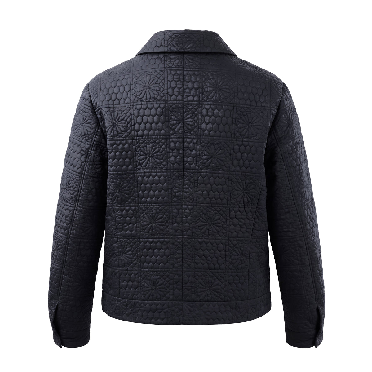 JIL SANDER BLACK EMBROIDERED SHORT JACKET - SIZE 40