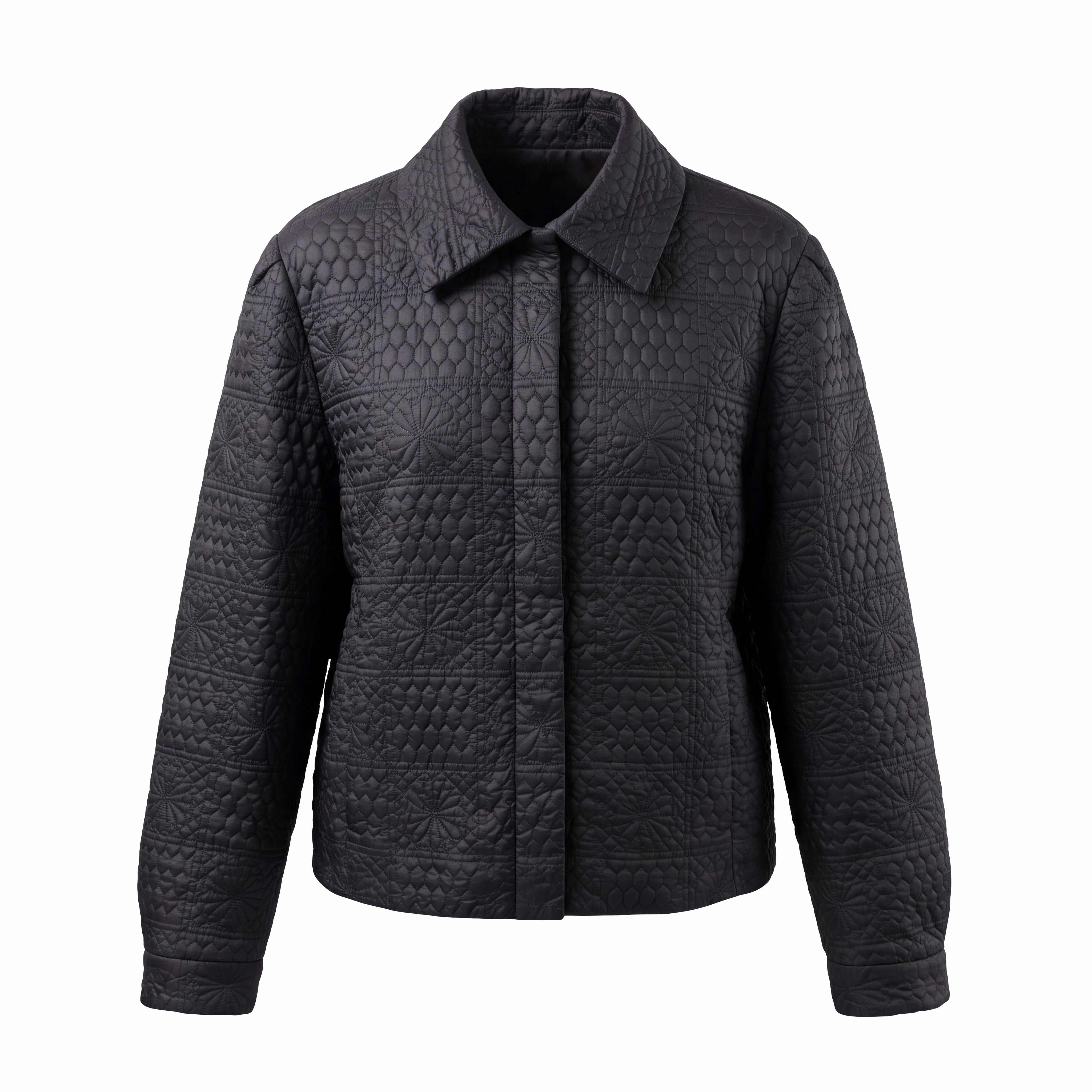 JIL SANDER BLACK EMBROIDERED SHORT JACKET - SIZE 40 – Rewind Couture