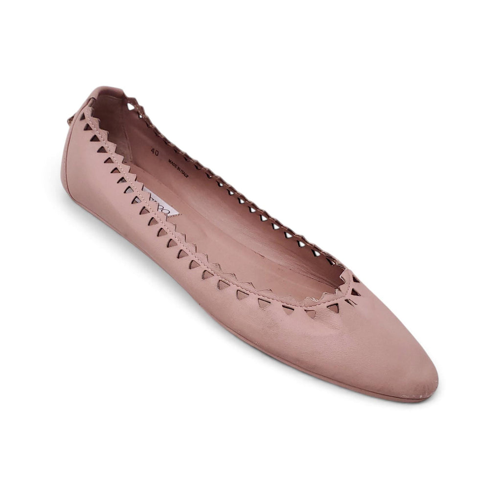 JIMMY CHOO BLUSH PINK FLATS - SIZE 40