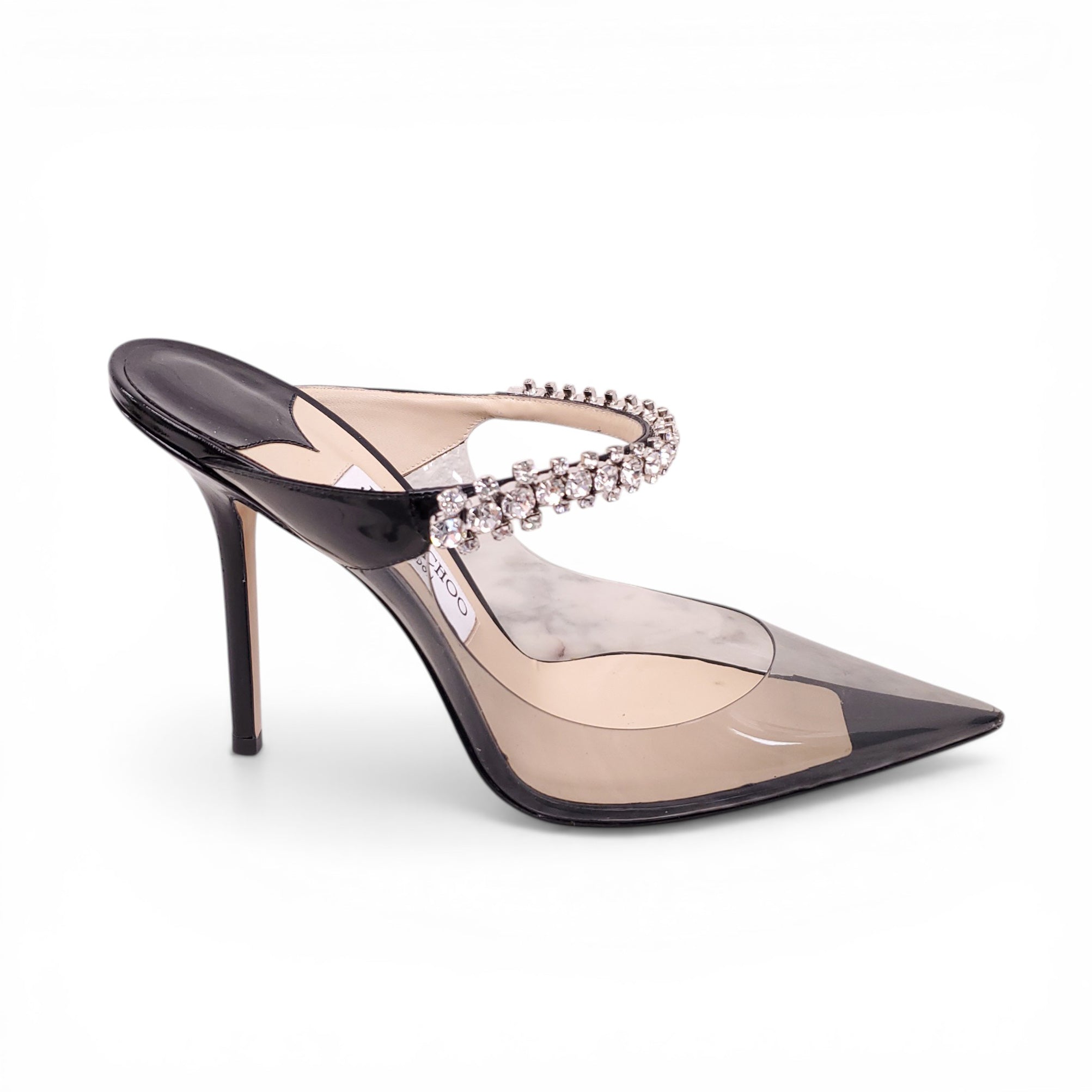 JIMMY CHOO LUCITE BING HEELS - SIZE 41