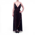 JOSA TULUM BLACK DRESS WITH BELT - SIZE S/M