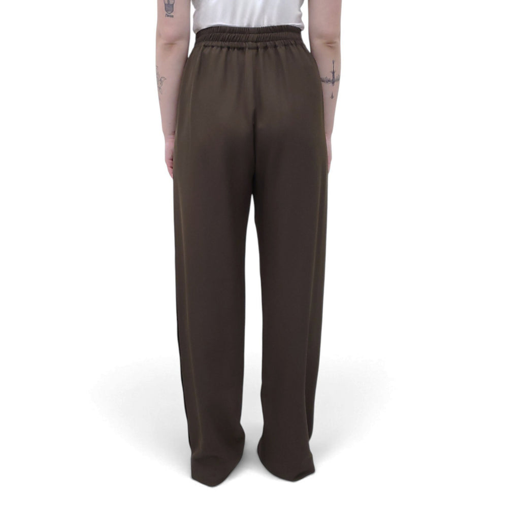 JOSEPH ELASTIC WAIST TROUSERS WITH SNAP - SIZE 38