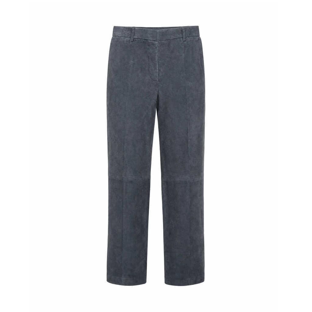JOSEPH GREY SUEDE PANTS - SIZE 40