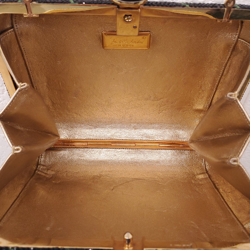 JUDITH LIEBER CRYSTAL FLORAL BAG