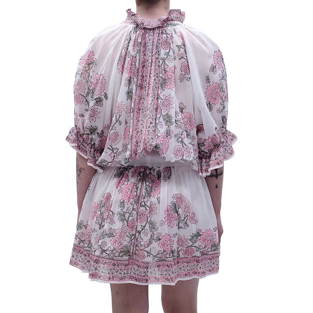 JULIET DUNN FLORAL PATTERNED DRESS - SIZE 3 (M/L)