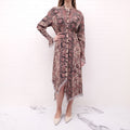 JW ANDERSON PAISLEY DRESS WITH CRYSTAL DETAIL - SIZE 2