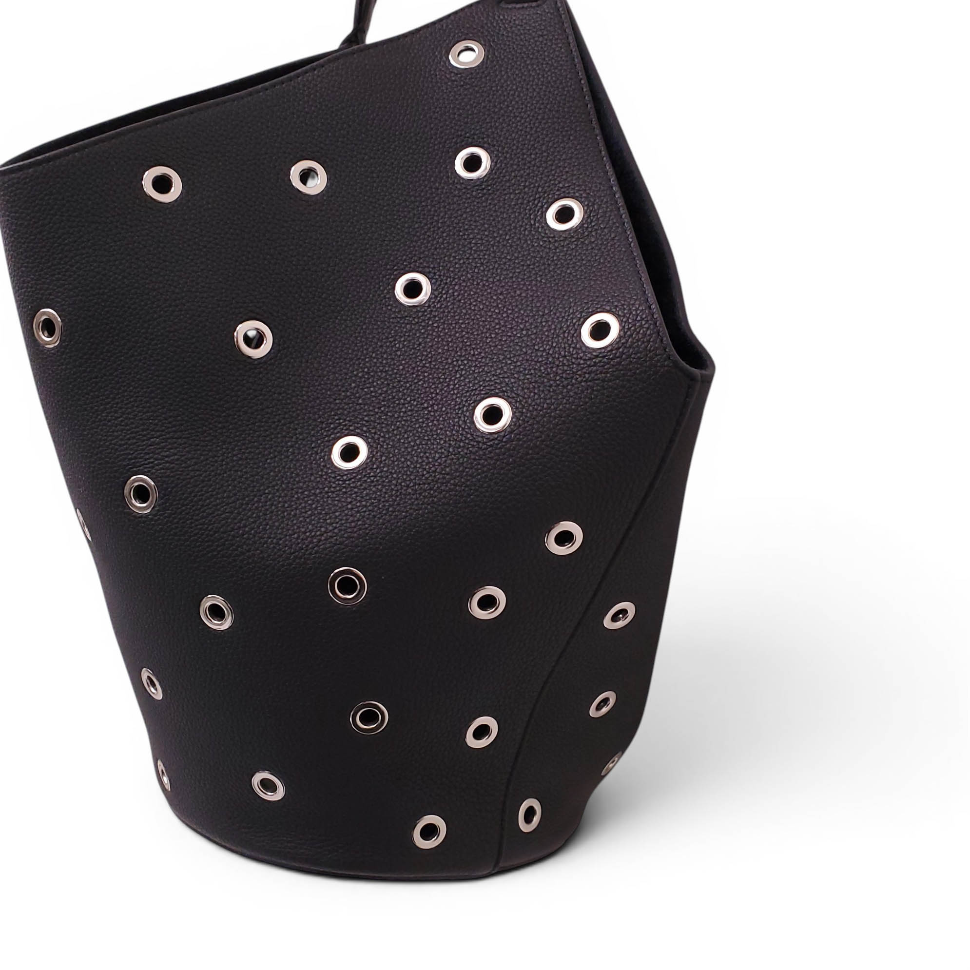 KHAITE BLACK LOTUS SMALL TOTE BAG