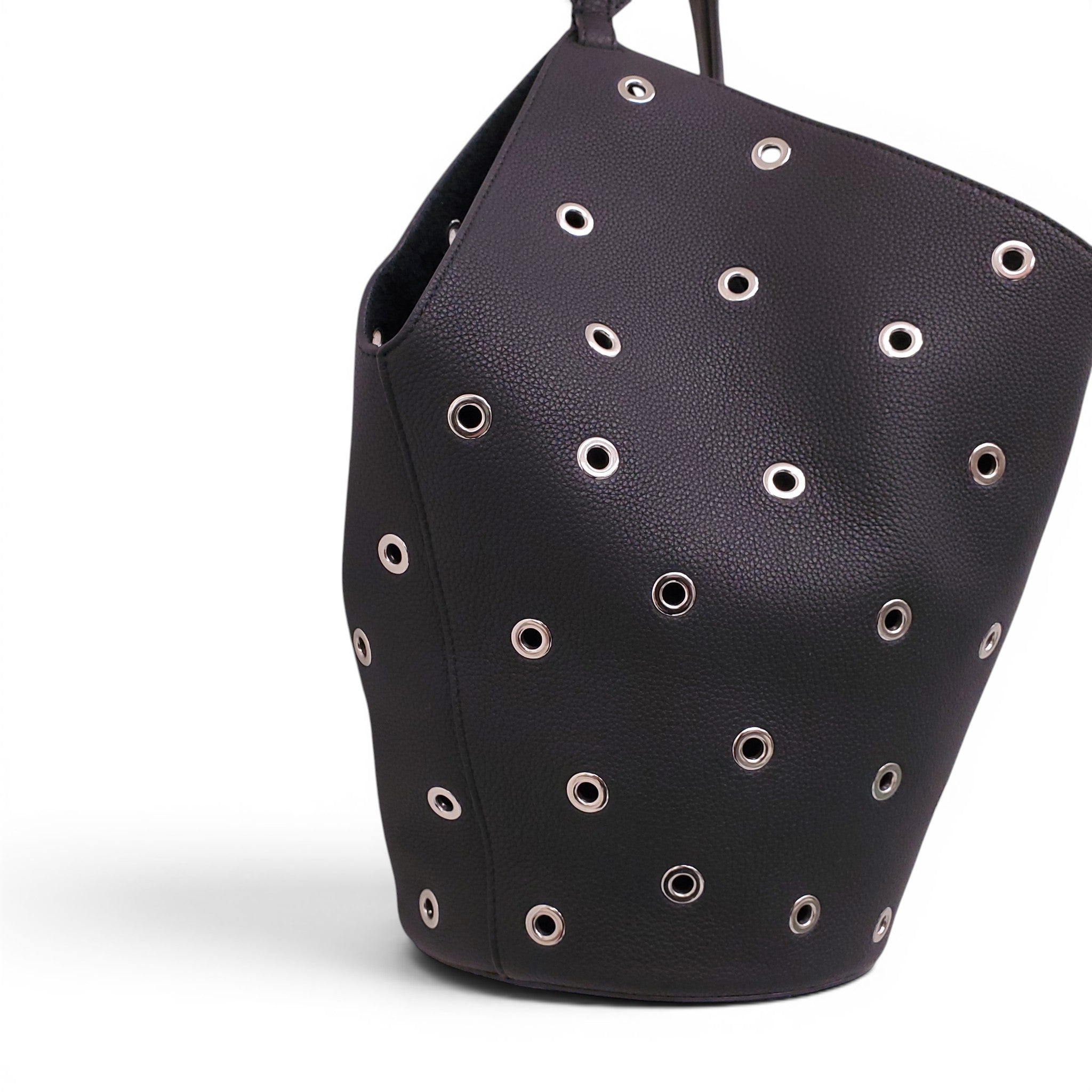 KHAITE BLACK LOTUS SMALL TOTE BAG