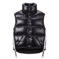 KHRIS JOY BLACK PUFFER VEST - SIZE 00 (OVERSIZED)