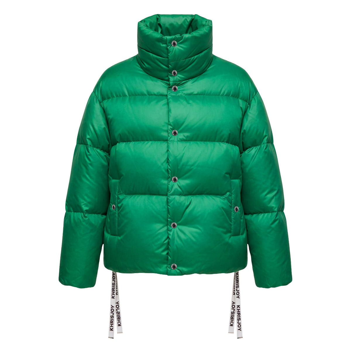 KHRISJOY OVERSIZED PUFFER COAT IN EMERALD GREEN  - SIZE 00 (OVERSIZED)