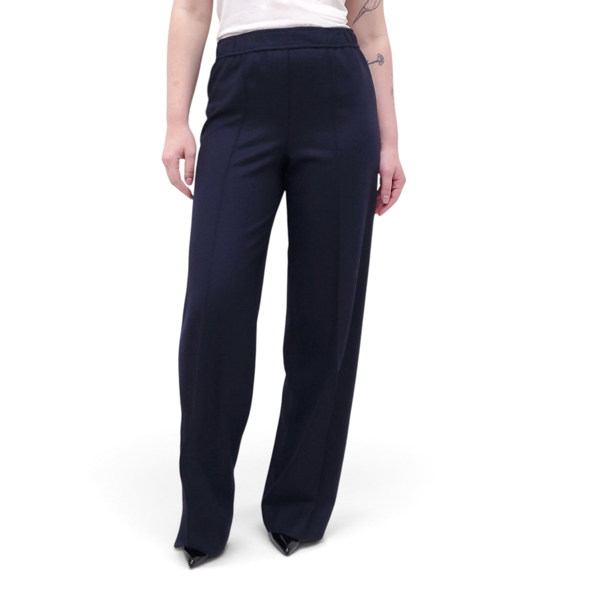KULSON NAVY WOOL PANT SET - SIZE XS/S