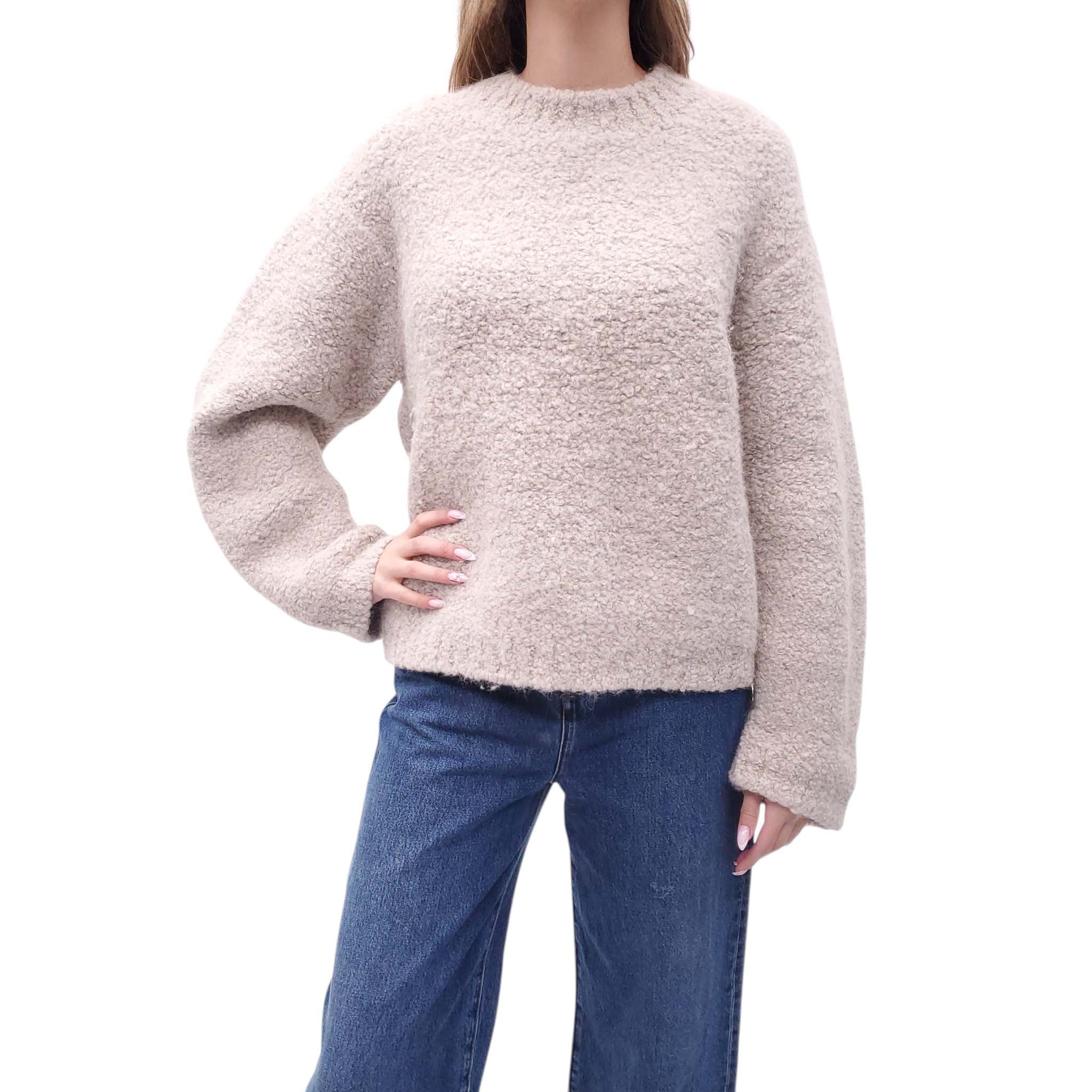LAUREN MANOOGIAN TAUPE APLACA SWEATER - SIZE 1/S