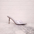 LE SILLA SILVER PVC MULES - SIZE 38.5