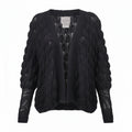 LETANNE BLACK MOHAIR AND SILK SWEATER - SIZE O/S