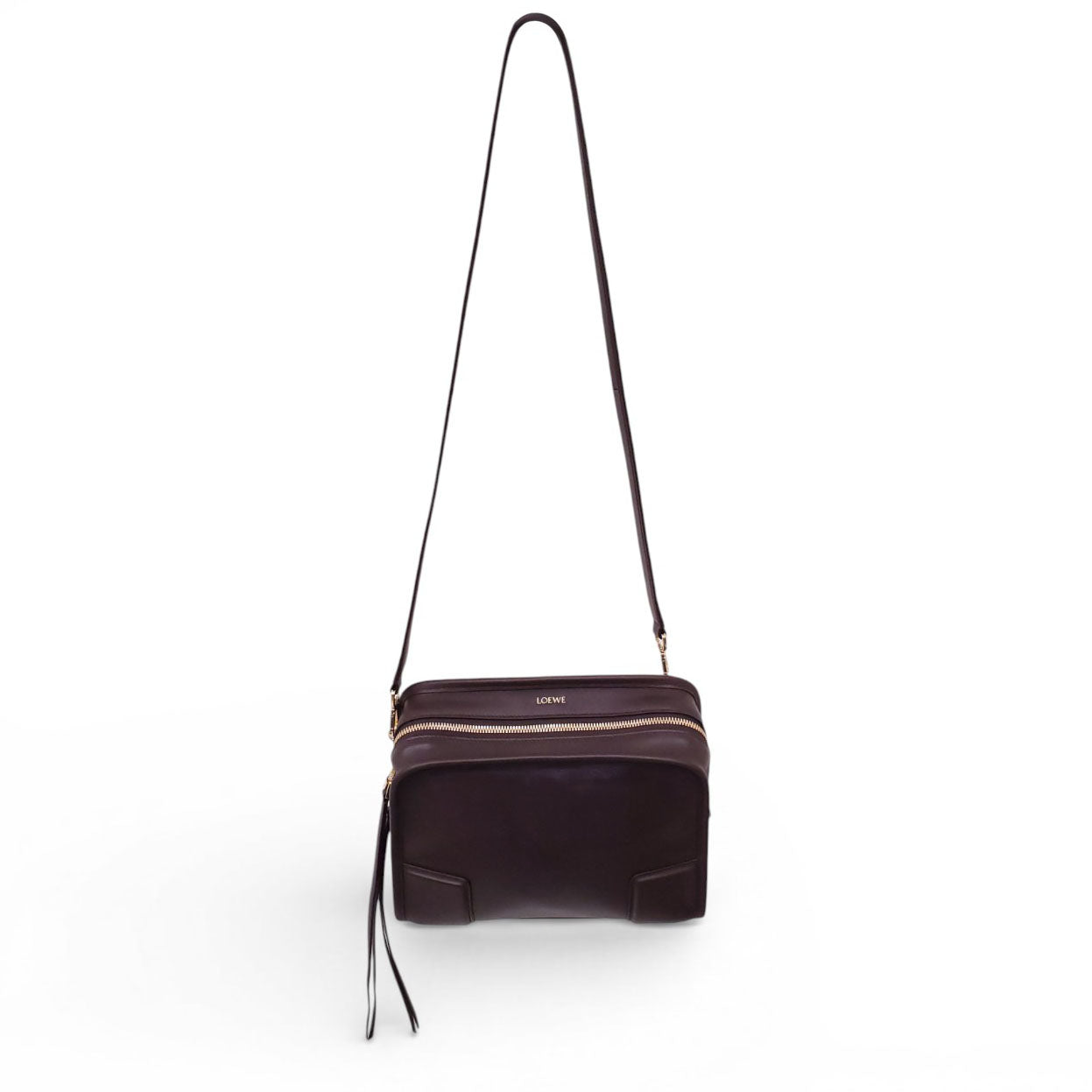LOEWE AMAZONA 180 SMALL LEATHER SHOULDER BAG