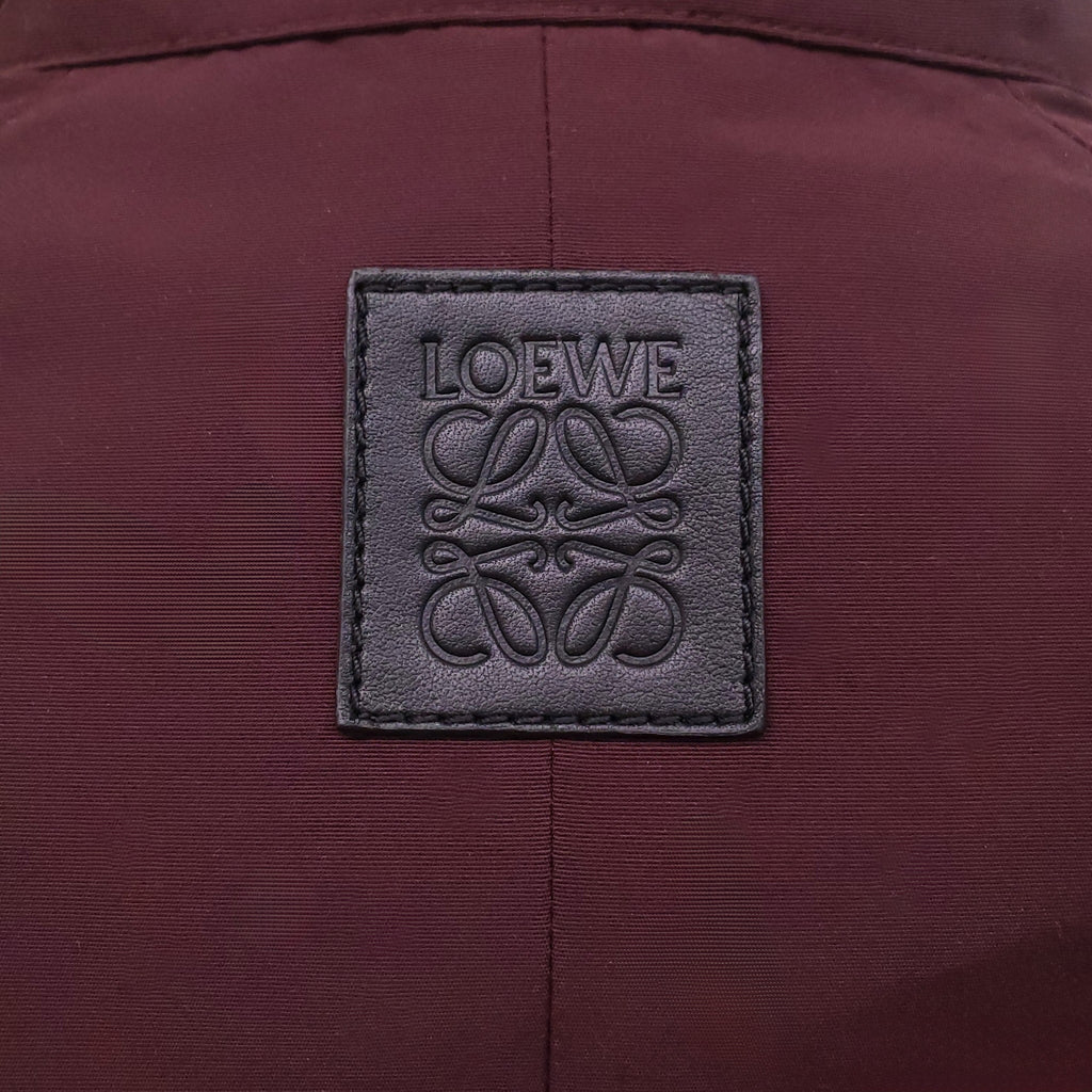 LOEWE BURGUNDY JACKET WITH BELT DETAIL - SIZE 36