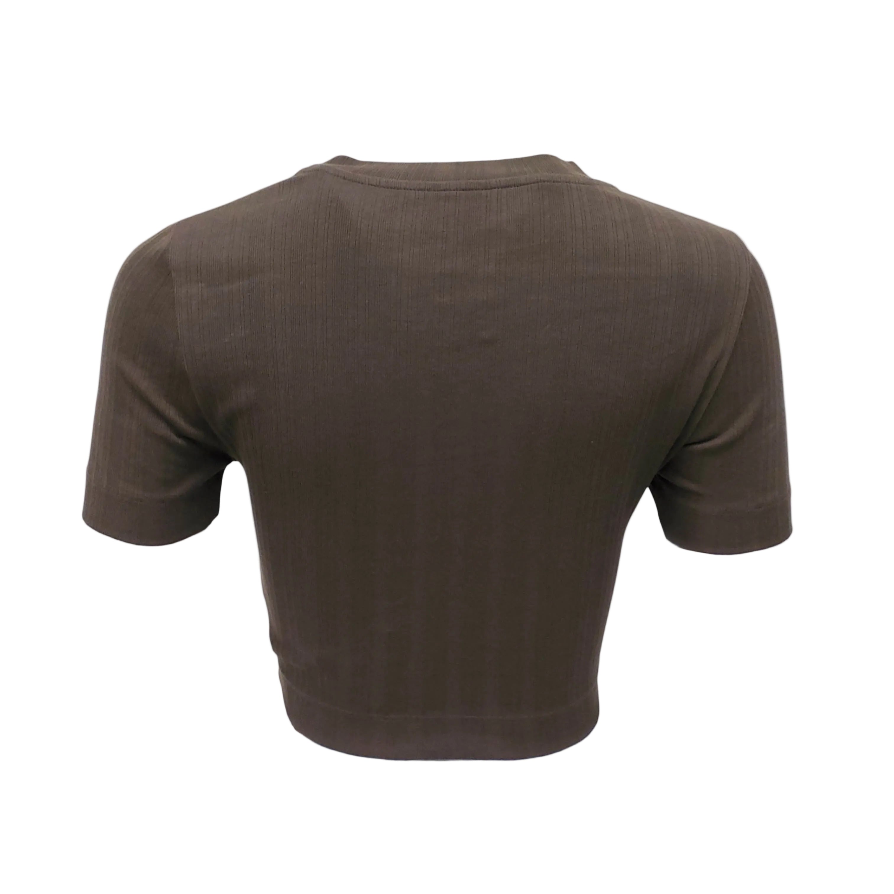 LOEWE GREEN CROPPED ANAGRAM T-SHIRT - SIZE M