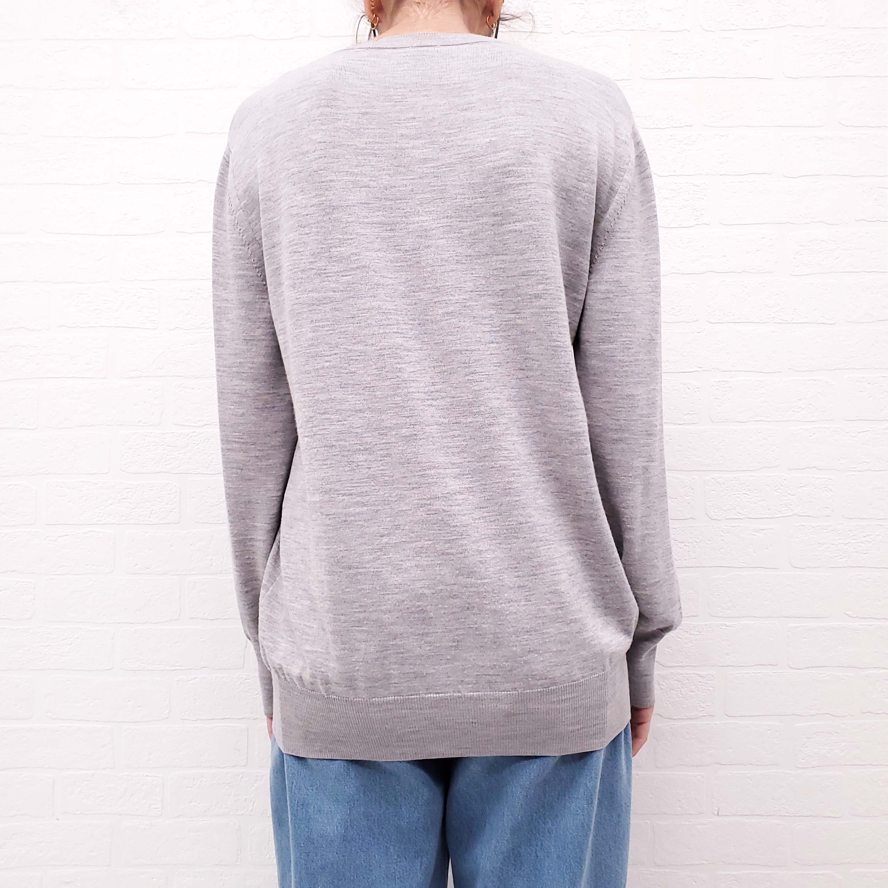 LOEWE GREY GRAPHIC SWEATER - SIZE M