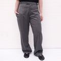 LOEWE GREY STRIPED TROUSERS - SIZE 46