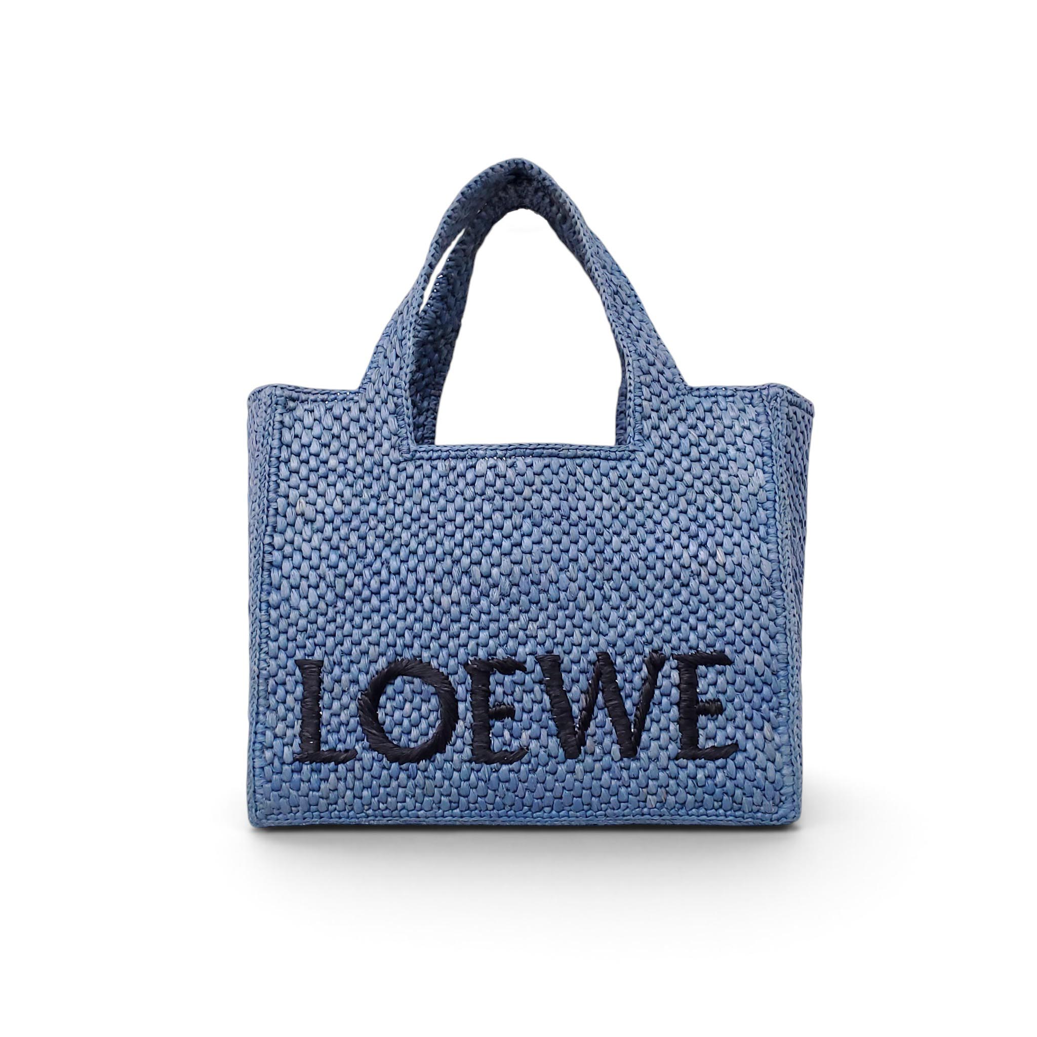 LOEWE IBIZA TOTE BAG CROSSBODY IN BLUE