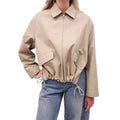 LOEWE KHAKI BOMBER JACKET WITH REMOVABLE HOOD - SIZE 34
