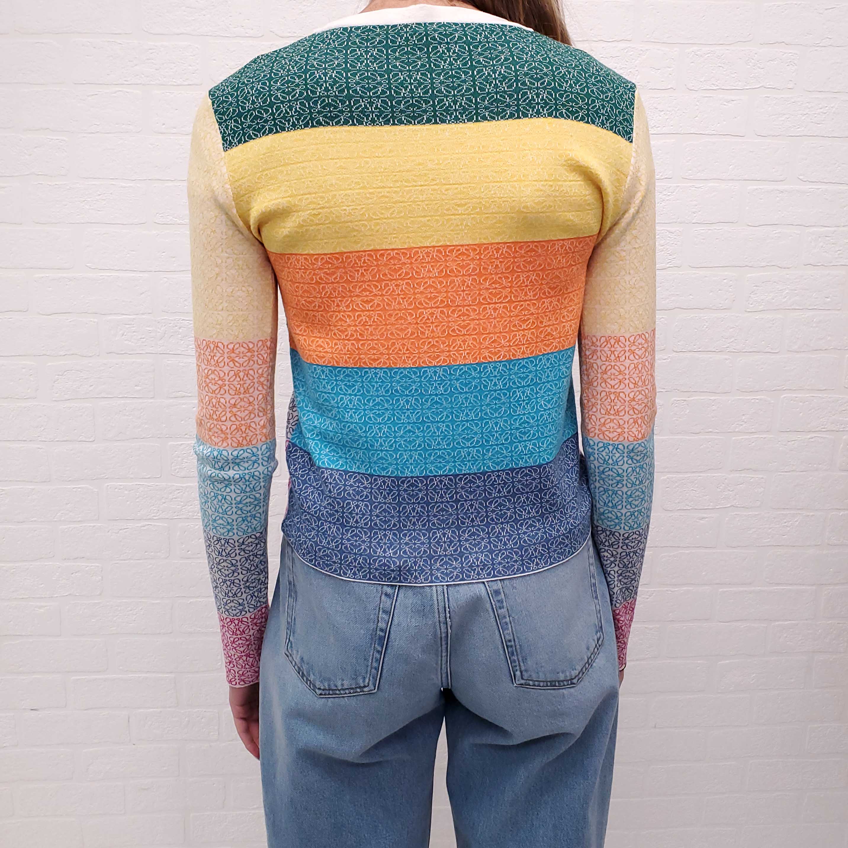 LOEWE MONOGRAM MULTICOLOUR SWEATER - SIZE M