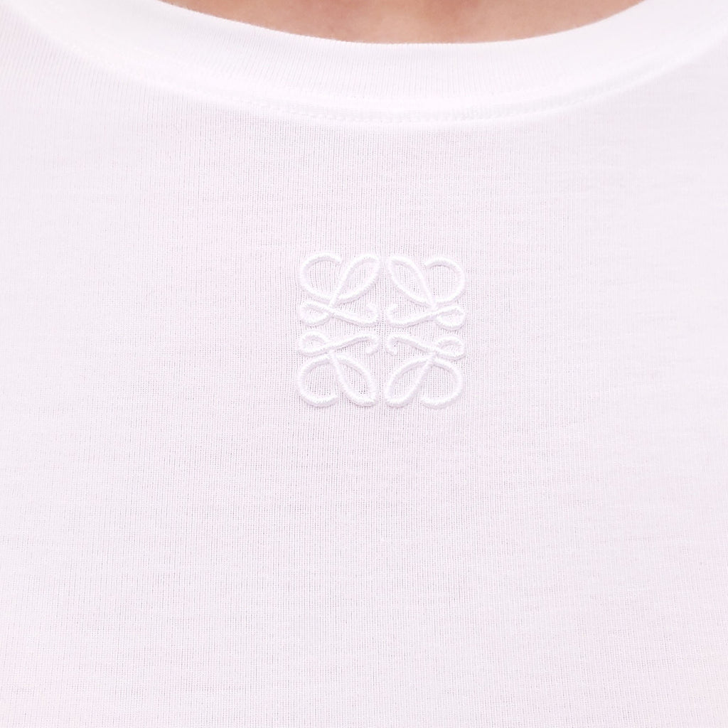 LOEWE WHITE LOGO ANAGRAM LONG SLEEVE TOP - SIZE XL