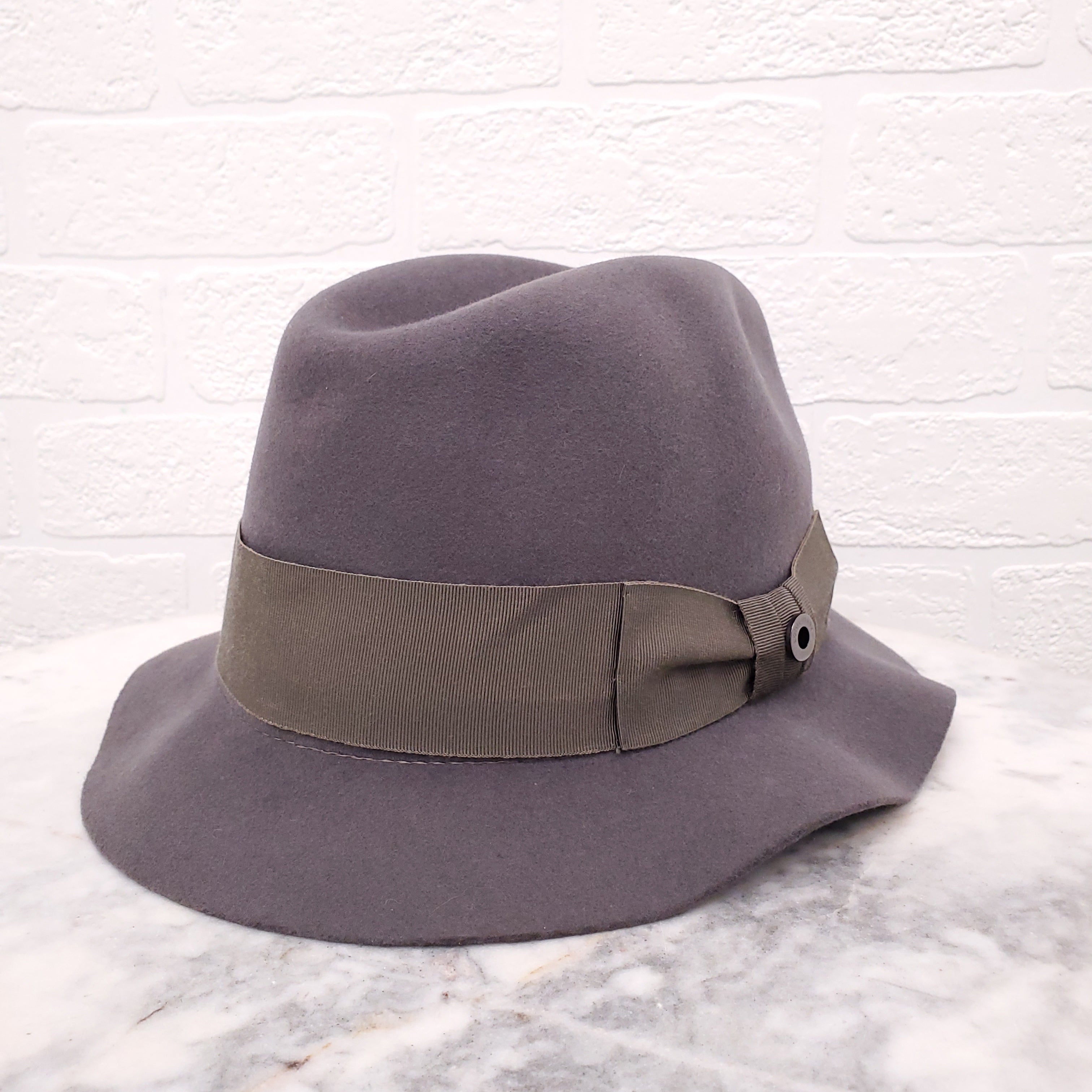 LORO PIANA BROWN CASHMERE HAT - SIZE S