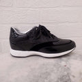 LOUIS VUITTON BLACK LOGO SNEAKERS - SIZE 35.5