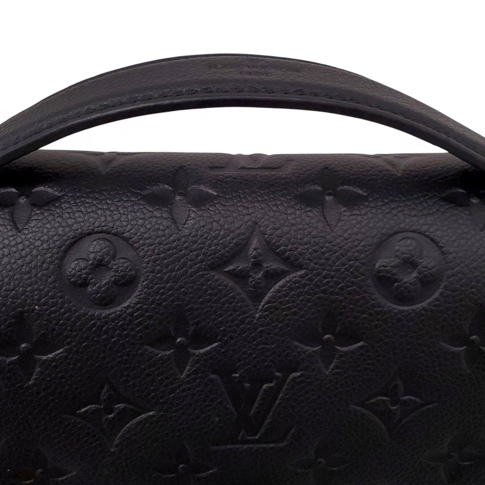 LOUIS VUITTON BLACK METIS BAG