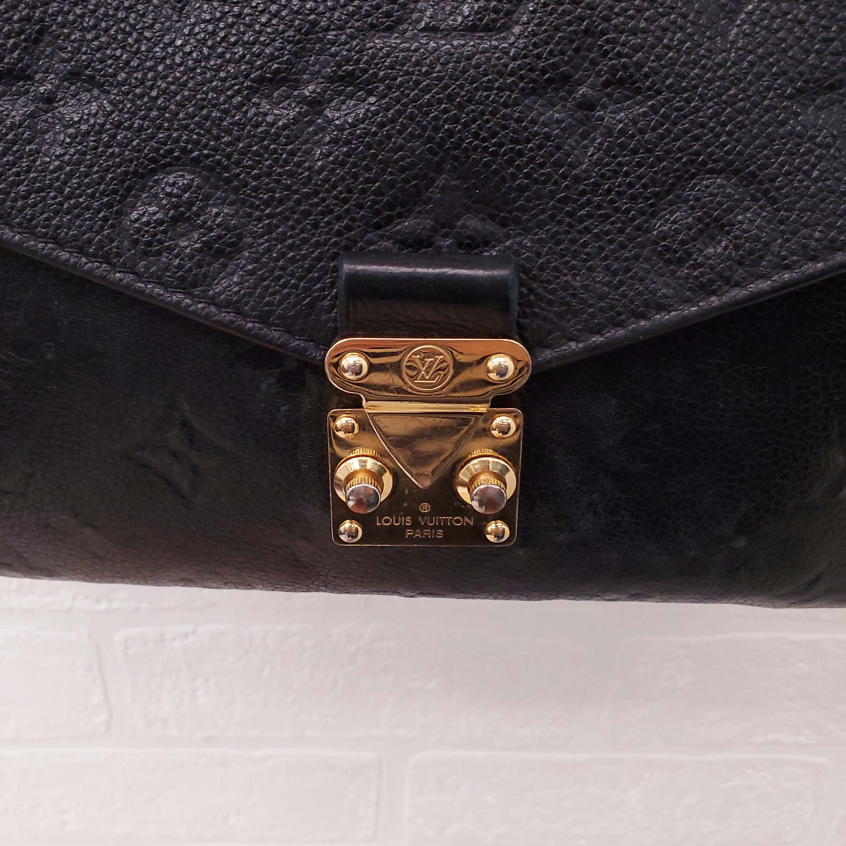 LOUIS VUITTON BLACK 'POCHETTE METIS' CROSSBODY BAG