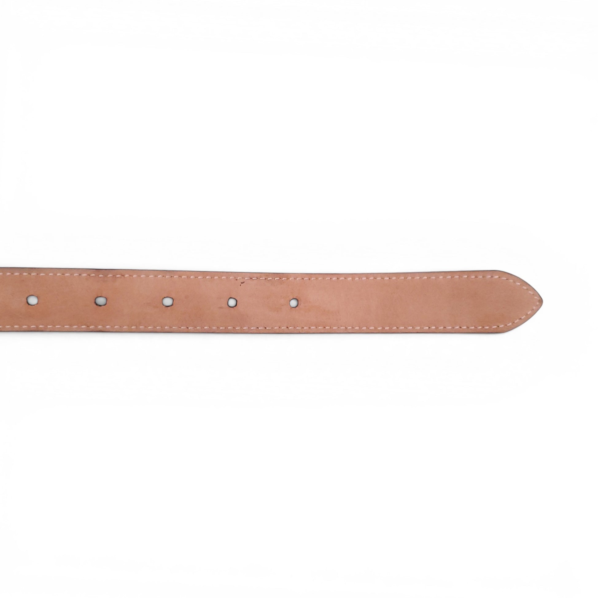 LOUIS VUITTON BROWN DAMIER BELT - SIZE 80