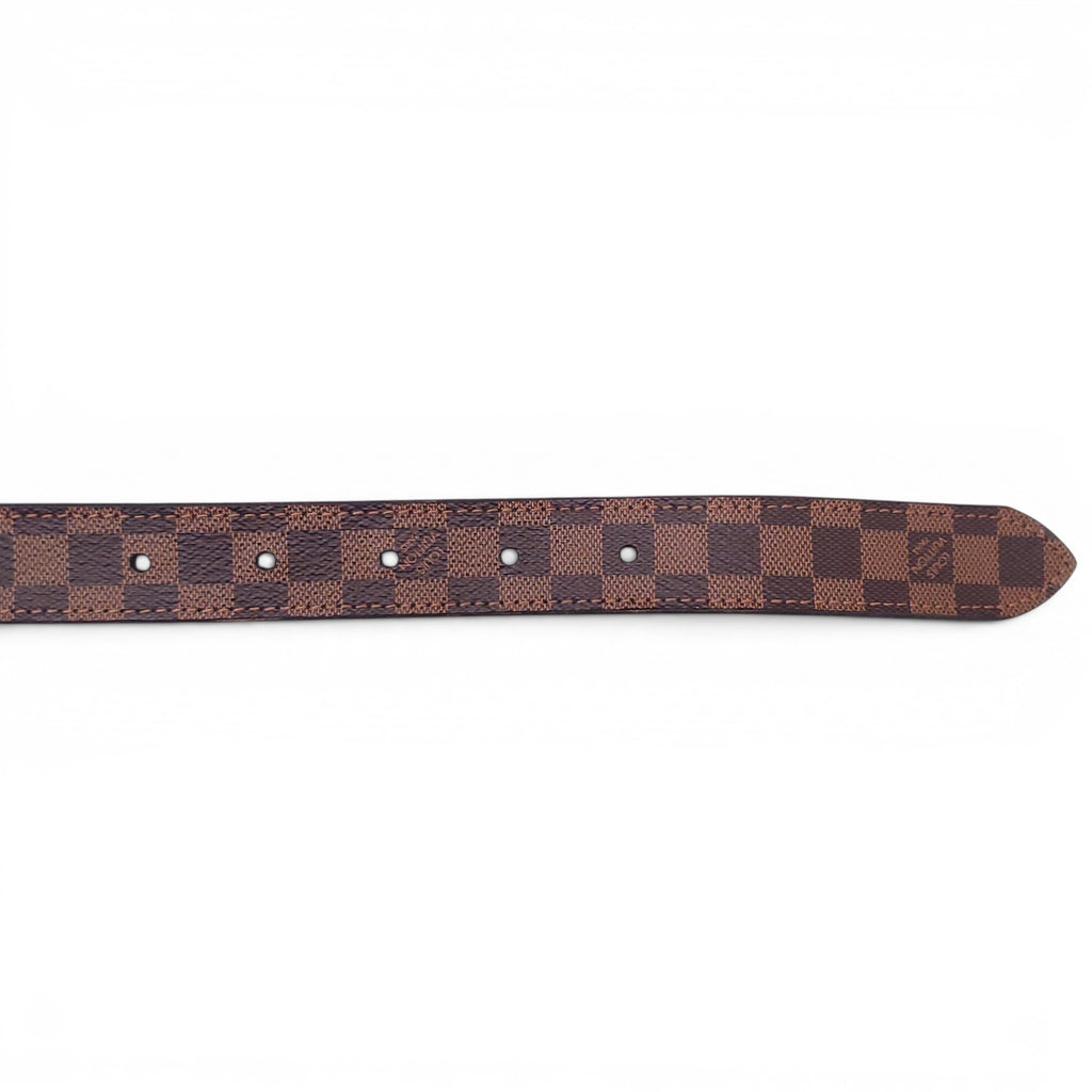 LOUIS VUITTON BROWN DAMIER BELT - SIZE 80