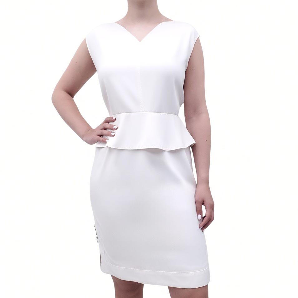 LOUIS VUITTON CREAM SKIRT SET - SIZE 38