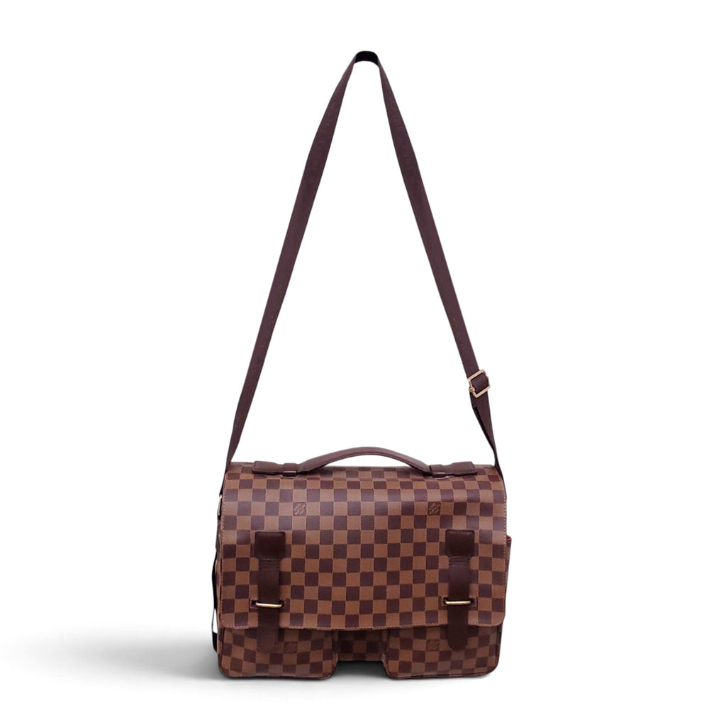 LOUIS VUITTON DAMIER EBENE BROADWAY MESSENGER BAG