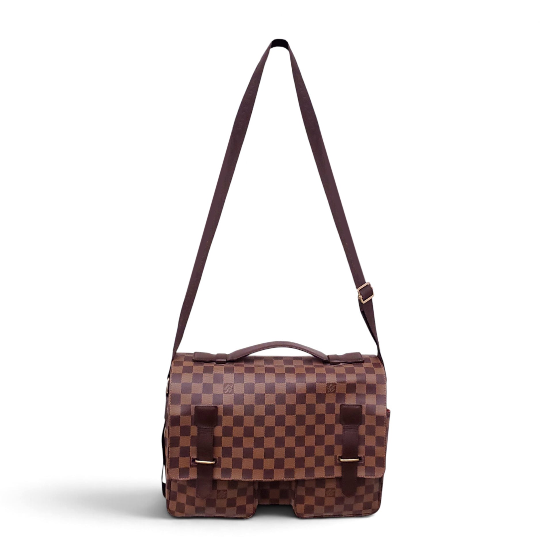 LOUIS VUITTON DAMIER EBENE BROADWAY MESSENGER BAG