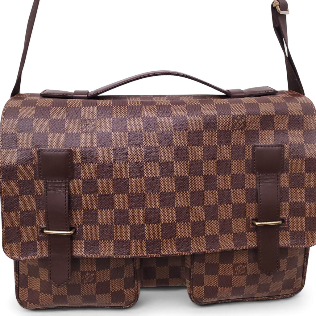 LOUIS VUITTON DAMIER EBENE BROADWAY MESSENGER BAG