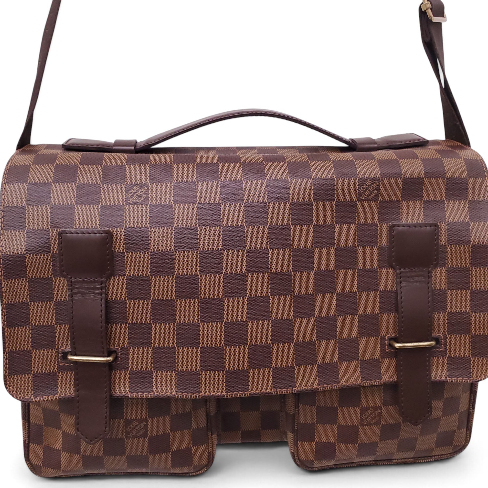 LOUIS VUITTON DAMIER EBENE BROADWAY MESSENGER BAG