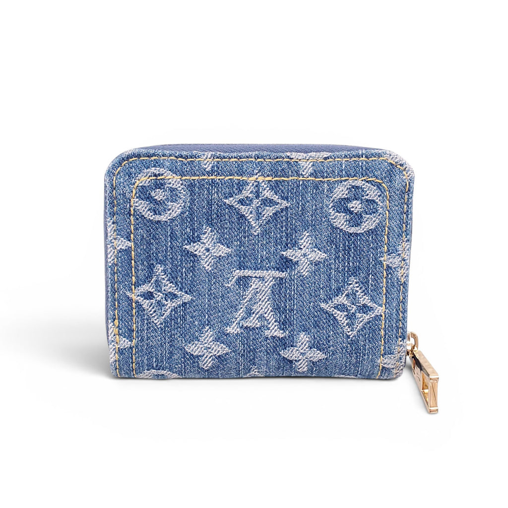 LOUIS VUITTON DENIM ZIP-AROUND WALLET