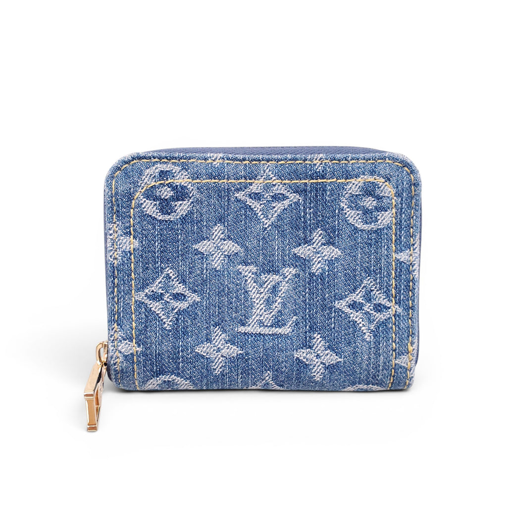LOUIS VUITTON DENIM ZIP-AROUND WALLET