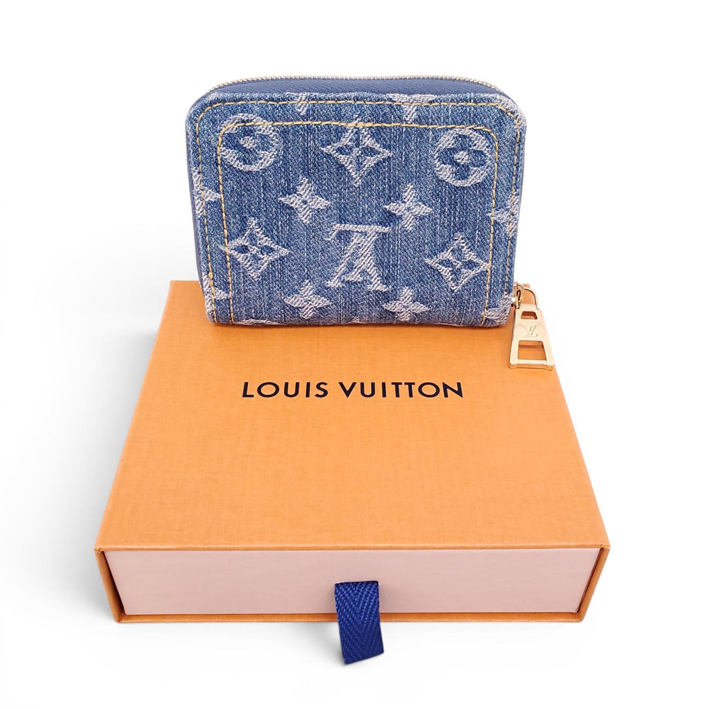 LOUIS VUITTON DENIM ZIP-AROUND WALLET