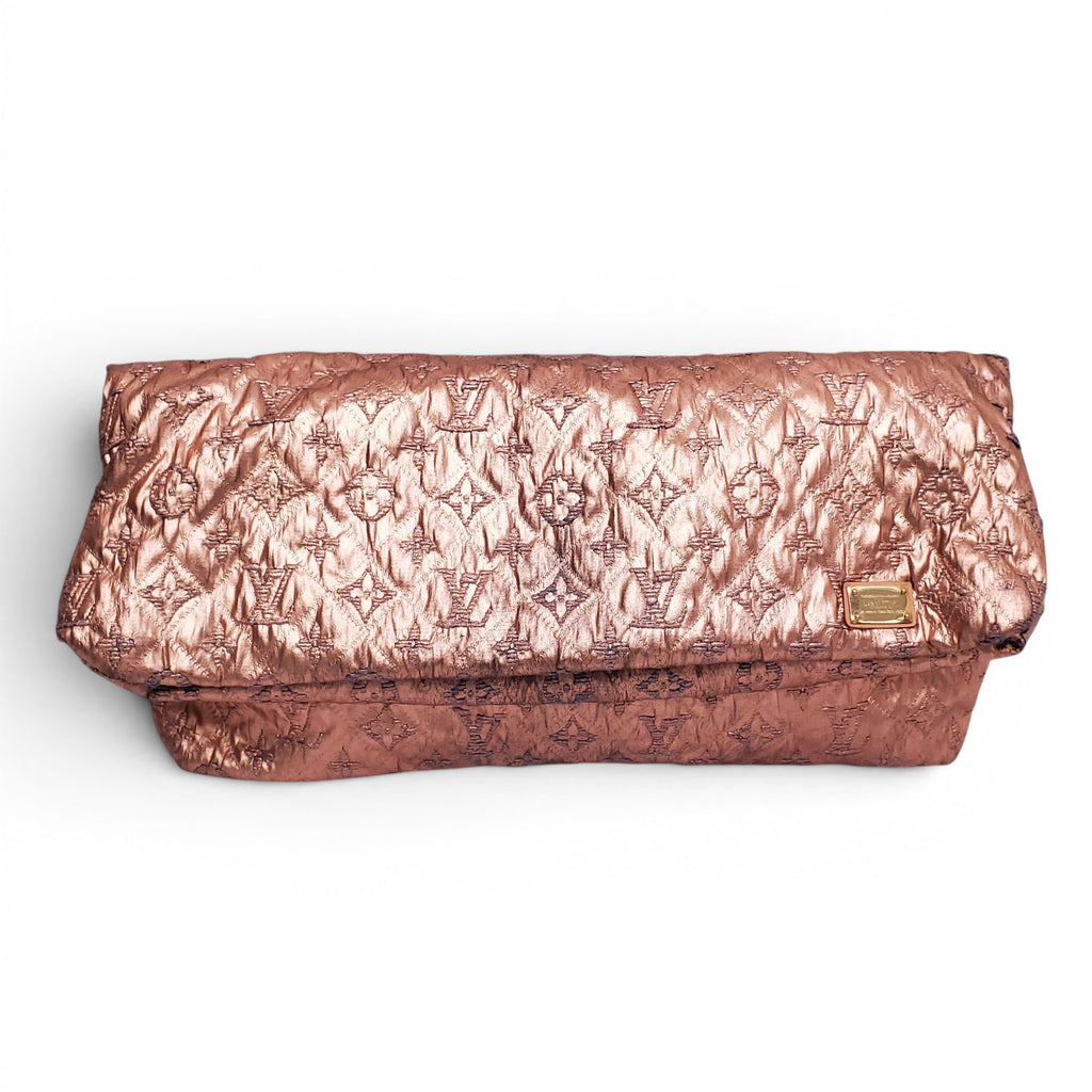 LOUIS VUITTON METALLIC LIMELIGHT MM CLUTCH