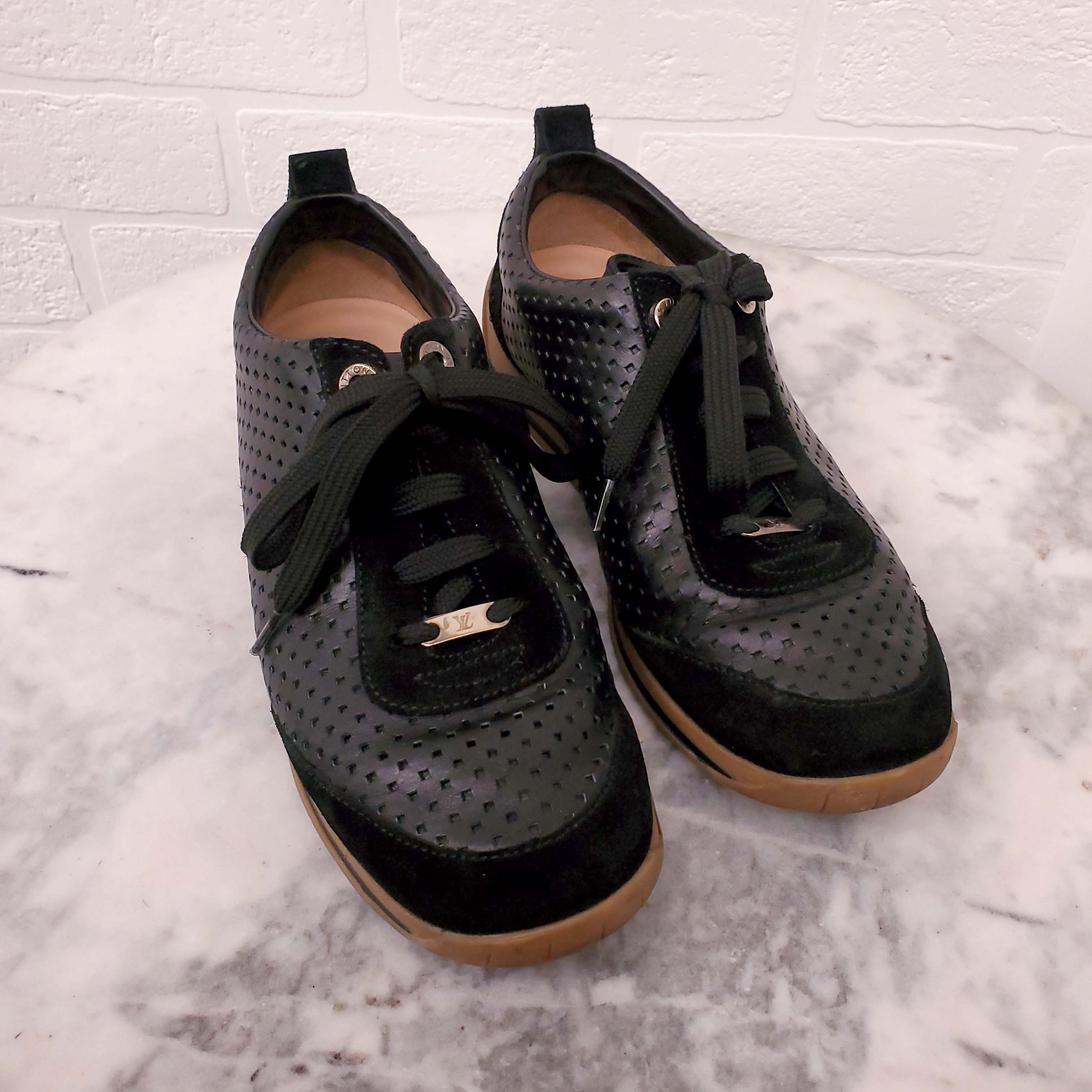 LOUIS VUITTON PERFORATED SNEAKERS - SIZE 36