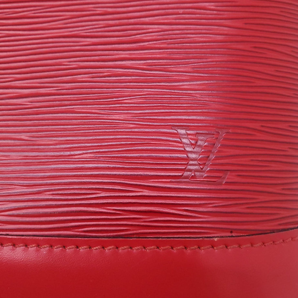LOUIS VUITTON RED EPI LEATHER ALMA BAG