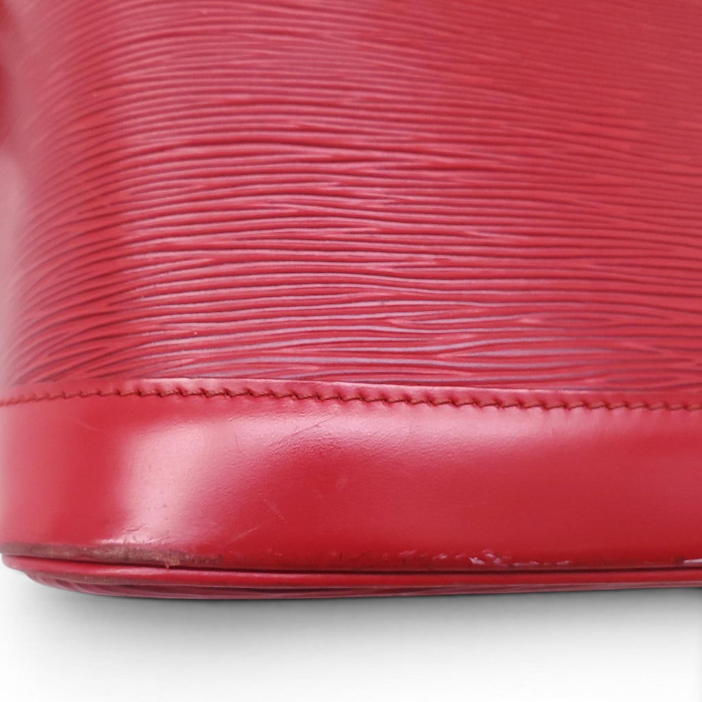 LOUIS VUITTON RED EPI LEATHER ALMA BAG